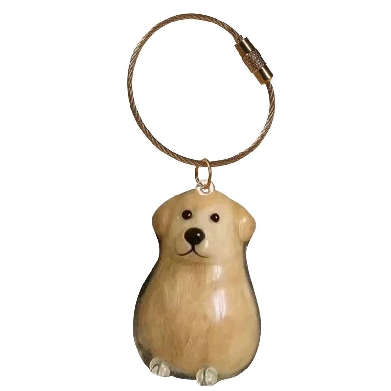 Cat & Dog Keychain Pendant Pet Hair