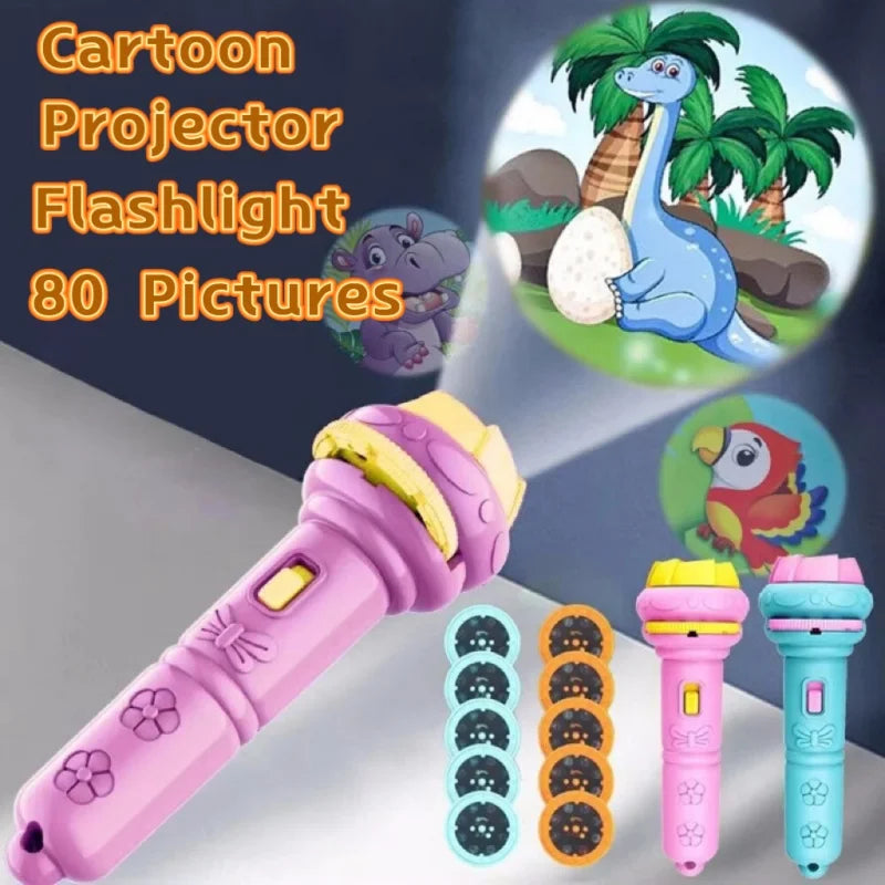Cartoon Projector Flashlight Cards