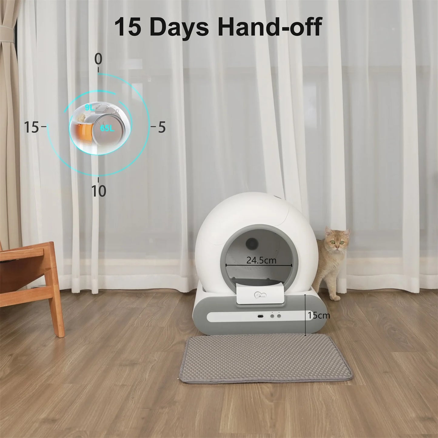 Automatic Cat Litter Box Self Cleaning