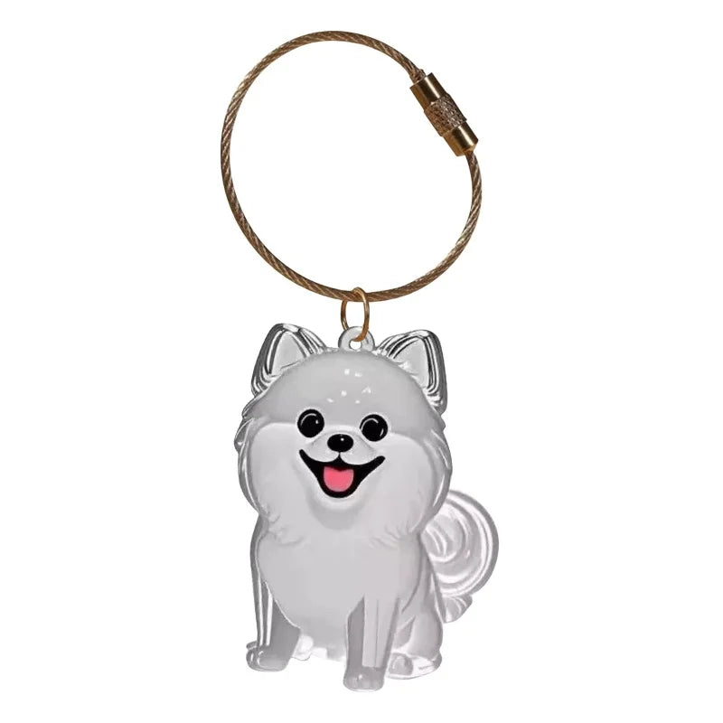 Cat & Dog Keychain Pendant Pet Hair