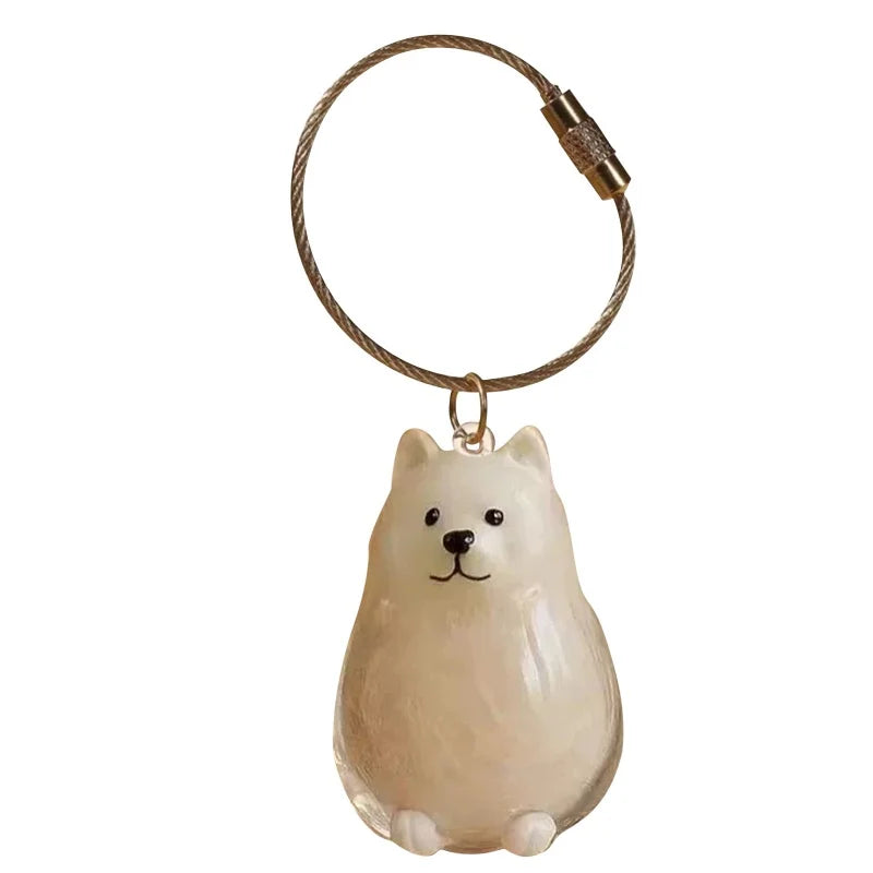 Cat & Dog Keychain Pendant Pet Hair