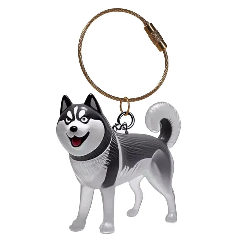 Cat & Dog Keychain Pendant Pet Hair