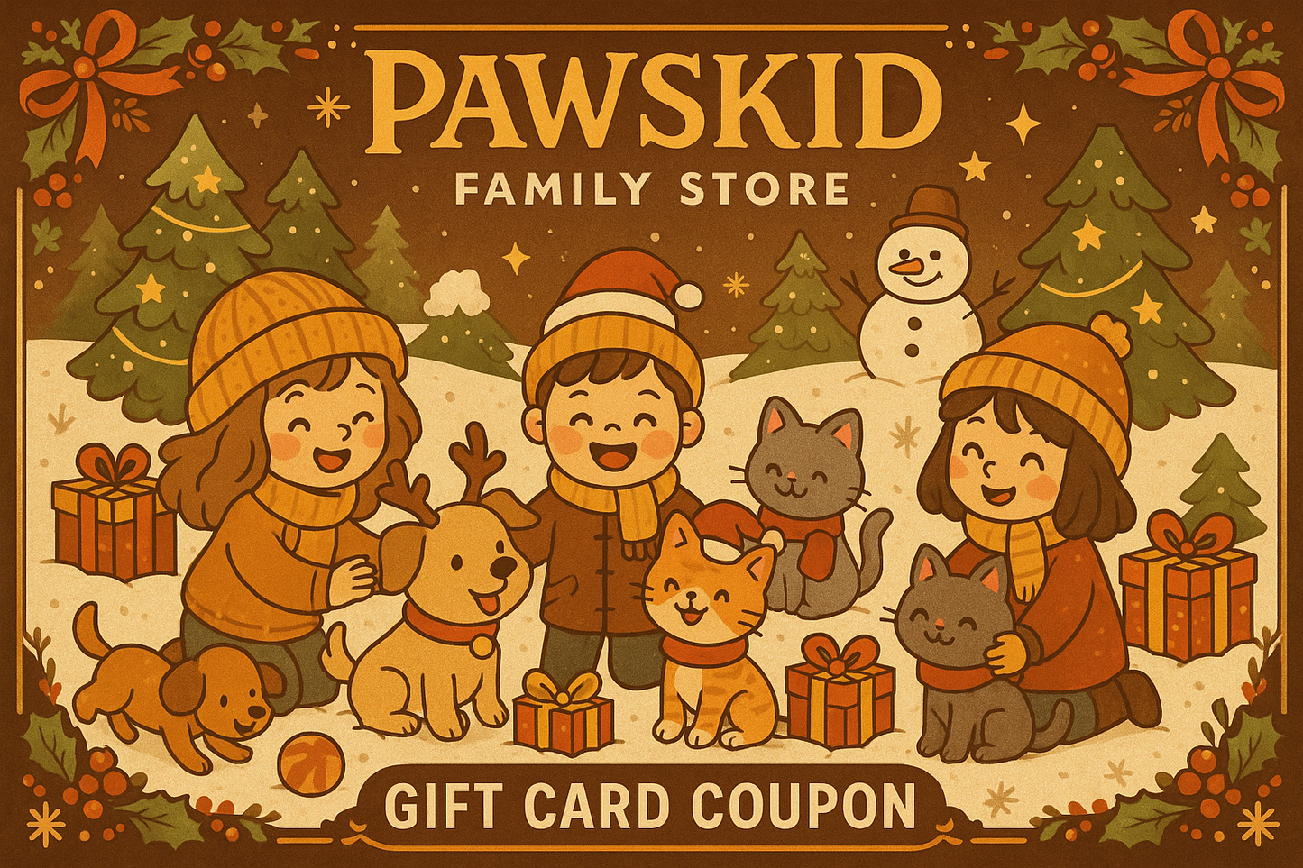 Family Store Gift Card For Christmas!